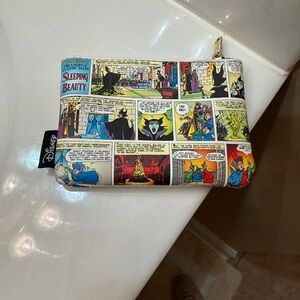 Disney Sleeping Beauty Comic Print Pouch - Blue and Purple